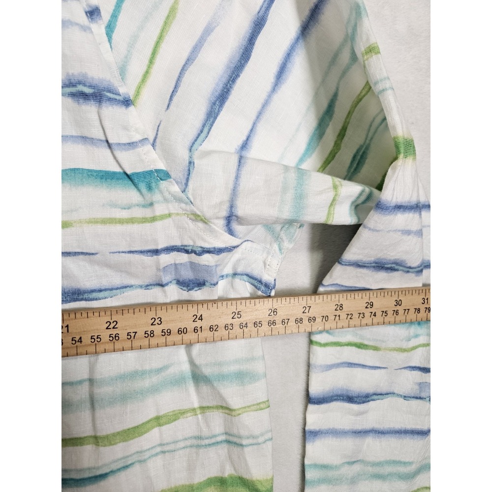Tommy Bahama Men's XXLT‎ Linen Barbados Breeze Stripe Long Sleeve Shirt Tall - Picture 8 of 9